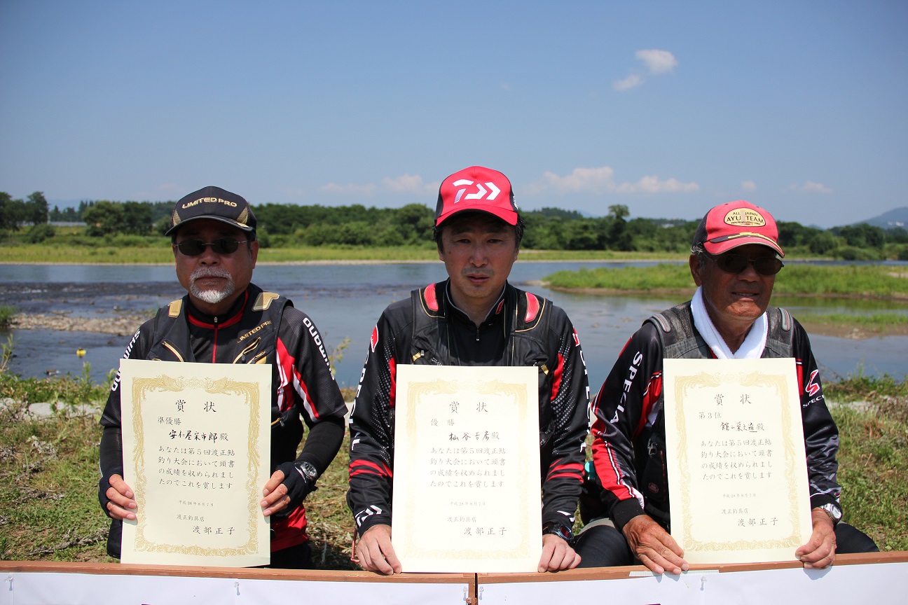 優勝～第3位の皆さん