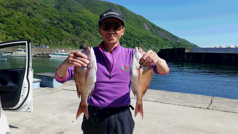 秋田県男鹿市 マダイ釣果