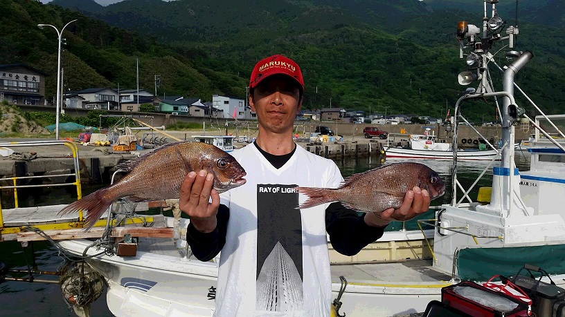 5月25日男鹿市加茂沖磯釣果2