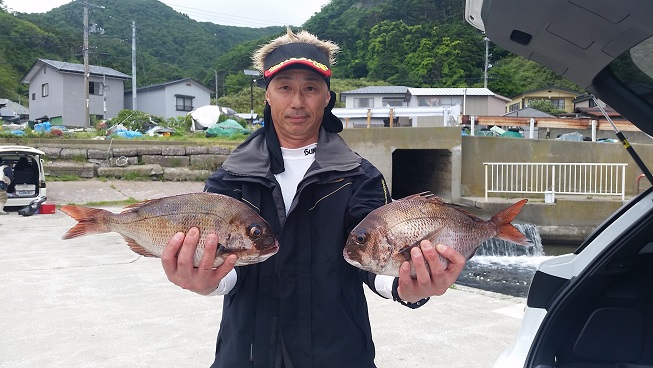 6月16日男鹿市加茂沖磯釣果2