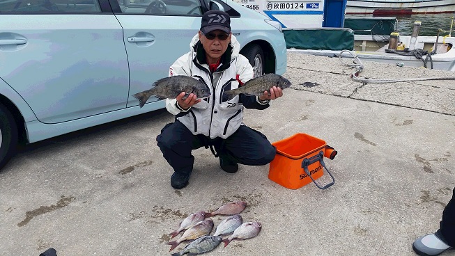 6月1日男鹿市加茂沖磯釣果3