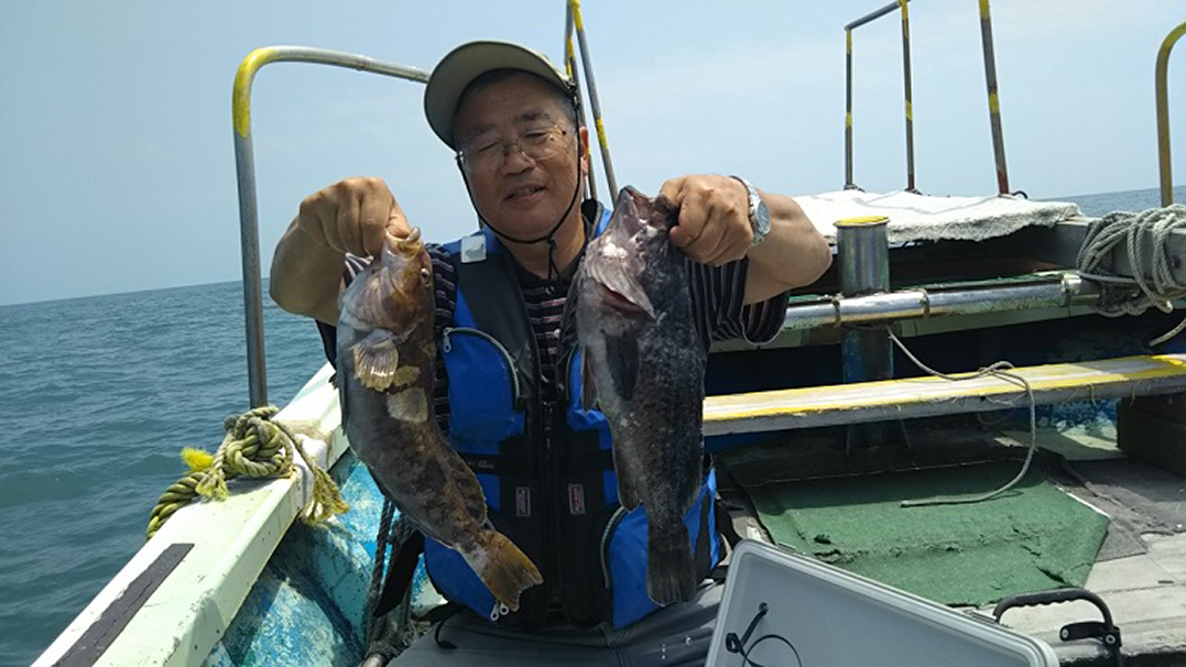 7月21日男鹿市加茂沖磯釣果2